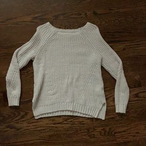 cream knitted crewneck